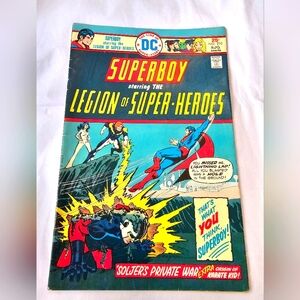 Superboy & the Legion of Super-Heroes 210 DC Comic 1975 Karate Kid Lightning Lad